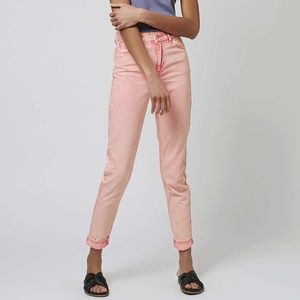 Topshop MOTO MOM jeans Pink acid